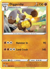 Diggersby (096/189) - SWSH03: Darkness Ablaze