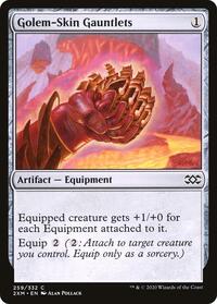 Golem Skin Gauntlets (259) - Double Masters
