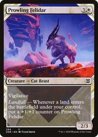 Prowling Felidar Showcase (294) - Zendikar Rising