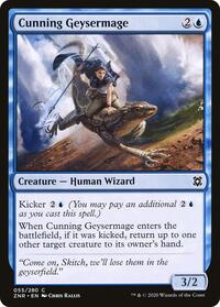 Cunning Geysermage (55) - Zendikar Rising