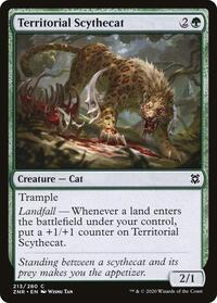 Territorial Scythecat (213) - Zendikar Rising