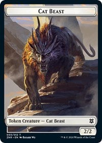 Cat Beast Insect Double Sided Token (3 // 7) - Zendikar Rising