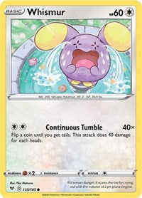 Whismur (135/185) - SWSH04: Vivid Voltage