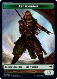 Elf Warrior Bird Double Sided Token (15 // 5) - Kaldheim