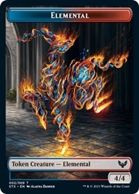 Elemental 2 Pest Double sided Token 5 (2 // 5) - Strixhaven: School of Mages