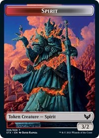 Spirit 6 Pest 5 Double sided Token (6 // 5) - Strixhaven: School of Mages