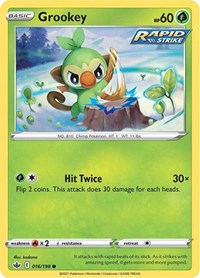 Grookey (016/198) - SWSH06: Chilling Reign