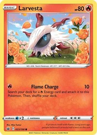 Larvesta (023/198) - SWSH06: Chilling Reign