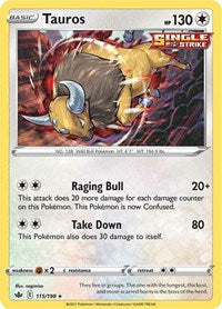 Tauros (115/198) - SWSH06: Chilling Reign