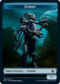 Zombie 004 Zombie 005 Double Sided Token (4 // 5) - Commander: Innistrad: Midnight Hunt