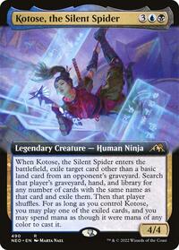 Kotose the Silent Spider Extended Art (490) - Kamigawa: Neon Dynasty