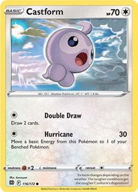 Castform (116/172) - SWSH09: Brilliant Stars