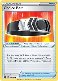 Choice Belt (135/172) - SWSH09: Brilliant Stars