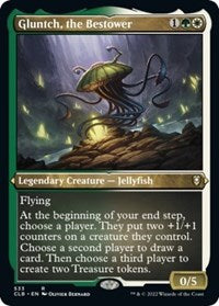 Gluntch the Bestower Foil Etched (533) - Commander Legends: Battle for Baldur's Gate