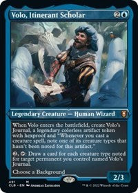 Volo Itinerant Scholar Foil Etched (491) - Commander Legends: Battle for Baldur's Gate