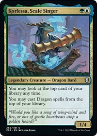 Korlessa Scale Singer (280) - Commander Legends: Battle for Baldur's Gate