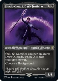 Shadowheart Dark Justiciar Foil Etched (499) - Commander Legends: Battle for Baldur's Gate