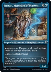 Renari Merchant of Marvels Foil Etched (487) - Commander Legends: Battle for Baldur's Gate