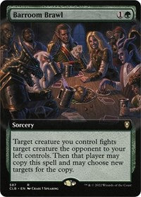 Barroom Brawl Extended Art (587) - Commander Legends: Battle for Baldur's Gate