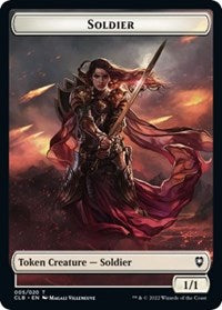 Soldier Token (5) - Commander Legends: Battle for Baldur's Gate