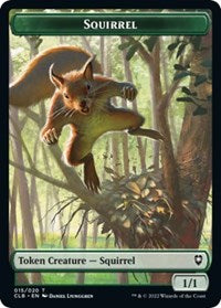 Treasure Squirrel Double Sided Token (17 // 15) - Commander Legends: Battle for Baldur's Gate - Back