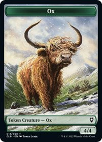 Treasure Ox Double Sided Token (17 // 13) - Commander Legends: Battle for Baldur's Gate - Back