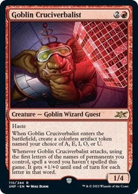 Goblin Cruciverbalist (110) - Unfinity
