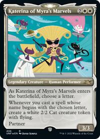 Katerina of Myras Marvels Showcase Galaxy Foil (496) - Unfinity