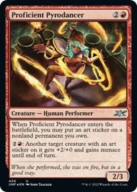 Proficient Pyrodancer Galaxy Foil (406) - Unfinity