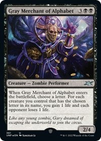 Gray Merchant of Alphabet Galaxy Foil (361) - Unfinity