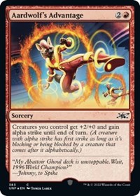 Aardwolfs Advantage Galaxy Foil (383) - Unfinity