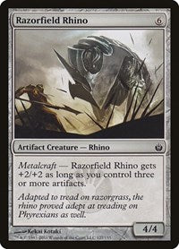 Razorfield Rhino (127) - Mirrodin Besieged