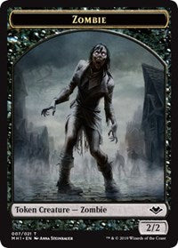 Zombie (007) // Spider (014) Double-Sided Token [Modern Horizons Tokens]