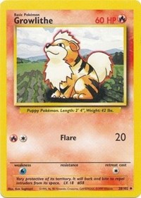 Growlithe (028/102) - Base Set