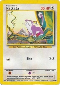 Rattata (061/102) - Base Set