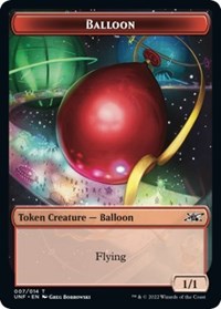 Cat Balloon Double sided Token () - Unfinity - Back