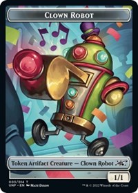Clown Robot 003 Food 010 Double sided Token (003) - Unfinity