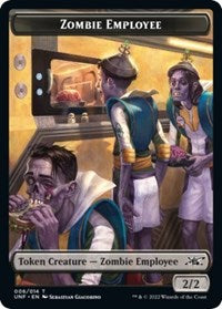 Zombie Employee Food 010 Double sided Token (010) - Unfinity