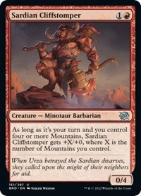 Sardian Cliffstomper (151) - The Brothers' War
