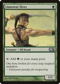 Llanowar Elves (182) - Magic 2012 (M12)