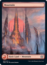 Mountain 265 Full Art (265) - Phyrexia: All Will Be One