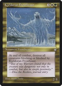 Kjeldoran Frostbeast (296) - Ice Age
