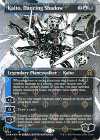 Kaito Dancing Shadow Borderless Step and Compleat Foil (463) - Phyrexia: All Will Be One