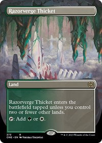 Razorverge Thicket Borderless (373) - Phyrexia: All Will Be One