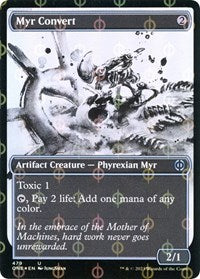 Myr Convert Showcase Step and Compleat Foil (479) - Phyrexia: All Will Be One