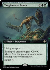 Tangleweave Armor Extended Art (36) - Commander: Phyrexia: All Will Be One