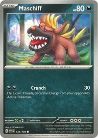 Maschiff 136 198 (136/198) - SV01: Scarlet & Violet Base Set