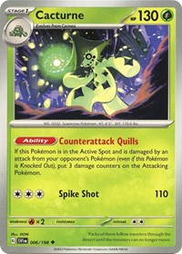 Cacturne 006 198 (006/198) - SV01: Scarlet & Violet Base Set