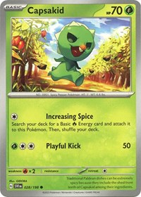 Capsakid 028 198 (028/198) - SV01: Scarlet & Violet Base Set