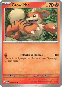 Growlithe 030 198 (030/198) - SV01: Scarlet & Violet Base Set